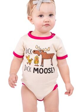 Lazy One One-Piece  "Duck Duck Moose!" onesie NEW!